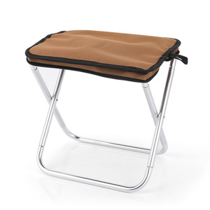 Tabouret pliant d'extérieur en alliage d'aluminium léger, chaise rectangulaire compacte et portable pour le camping et la pêche, conception à ouverture rapide - Product Image 1