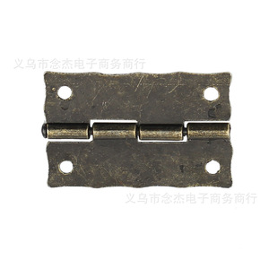 Bisagra de aleación de zinc estilo antiguo 36x23mm para montaje en superficie, bisagra para muebles de caja de madera G74 G76 con diseño impreso - Product Image 4