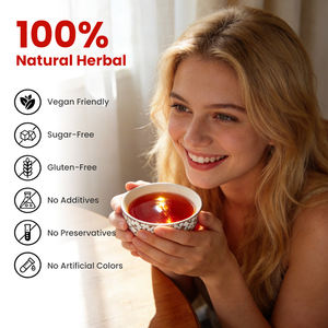 Té Herbal Orgánico de Belleza, Mezcla de Té <span class=keywords><strong>Verde</strong></span>, <span class=keywords><strong>Rooibos</strong></span> y Frambuesa, Rico en Antioxidantes, para una Piel Radiante - Product Image 4