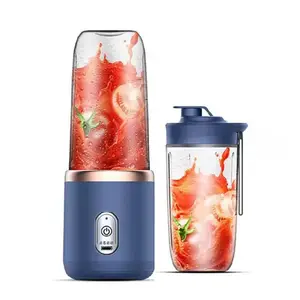 Hot Selling Portable Fruit Juicer Smoothie 6-blade Mini Home USB Rechargeable Portable Mixer
