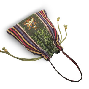 <b>Drawstring</b> Tote <b>Bag</b> Color Blocking <b>Small</b> Capacity Cosmetic Organizer For Everyday Use - Product Image 1