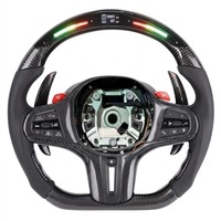 Volant de voiture en fibre de carbone LED pour BMW G20 G30 G21 G22 G23 M340i 330i 320i 325i G26 G42 G29 Volant personnalisé