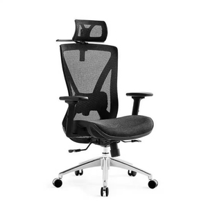 Sedia da Ufficio Moderna con Poggiatesta Regolabile e Schienale in Rete, Braccioli Regolabili - Product Image 1