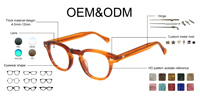 Gafas con Clip Anti Luz Azul Personalizadas, Lentes CR39 Rojas, Amarillas y Naranjas, Clip de Metal Acetato TR90