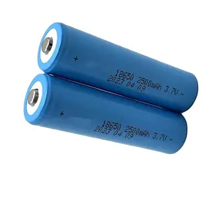 3.7V 18650 kapasitas nyata 2500mAh baterai Li-ion isi ulang untuk lampu depan senter LED baterai Power Bank alat listrik