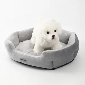 Huisdierbank Solide Orthopedisch Traagschuim Luxe Huisdierenbeddoek Wasbaar Lounge Hondenbed