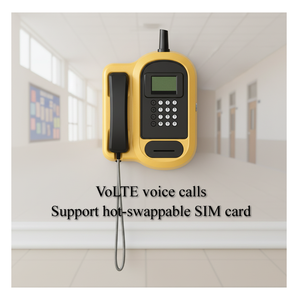 Téléphone fixe sans fil 4G étanche et anti-poussière KSW31A, téléphone de campus autonome avec écran LCD matriciel 128x64 rétroéclairé - Product Image 2