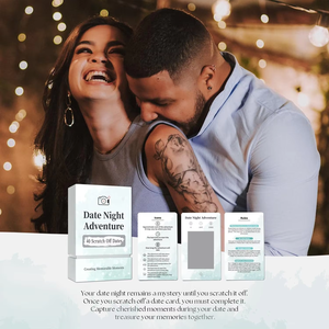 Juego de Cartas Personalizado con 40 Ideas para Citas Nocturnas para Parejas, Baraja de Citas Única para Rascar, Excelente Regalo Romántico para Bodas - Product Image 4