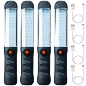 Lampe torche LED d'urgence extérieure IP44 étanche 6000K, lumière du jour, base magnétique, crochet, lampe de travail - Product Image 1