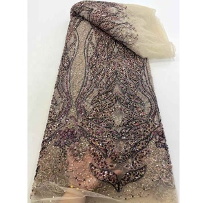 Nigeria truyền thống đắt tiền lacedresses đám cưới sang trọng Trắng vải ren Châu Phi vải ren cho đám cưới - Product Image 2