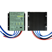 Contrôleur de charge d'éolienne MPPT 1KW+ étanche IP67 en acier inoxydable pour batteries gel 12V 24V avec adaptateur automatique pour système 48V