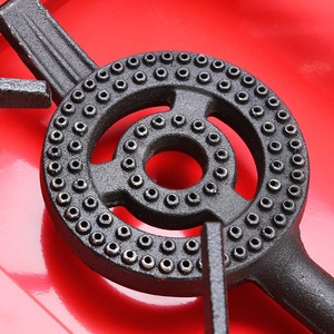 Estufa de Gas Portátil de Doble Quemador para Exteriores, Camping, RV y Hogar, con Quemador de Hierro Fundido Rojo, Fácil de Limpiar y de Calentamiento Rápido - Product Image 6
