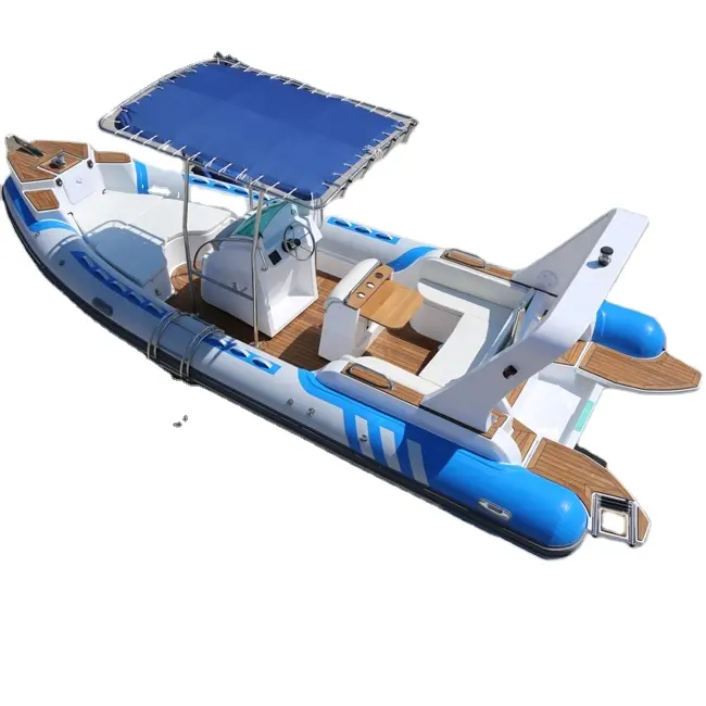 Haohai Plastic Rafting Hypalon Sport Cabin Cruiser Rigid Passenger Fiberglass Hull Floor Hovercraft Boat For Entertainment