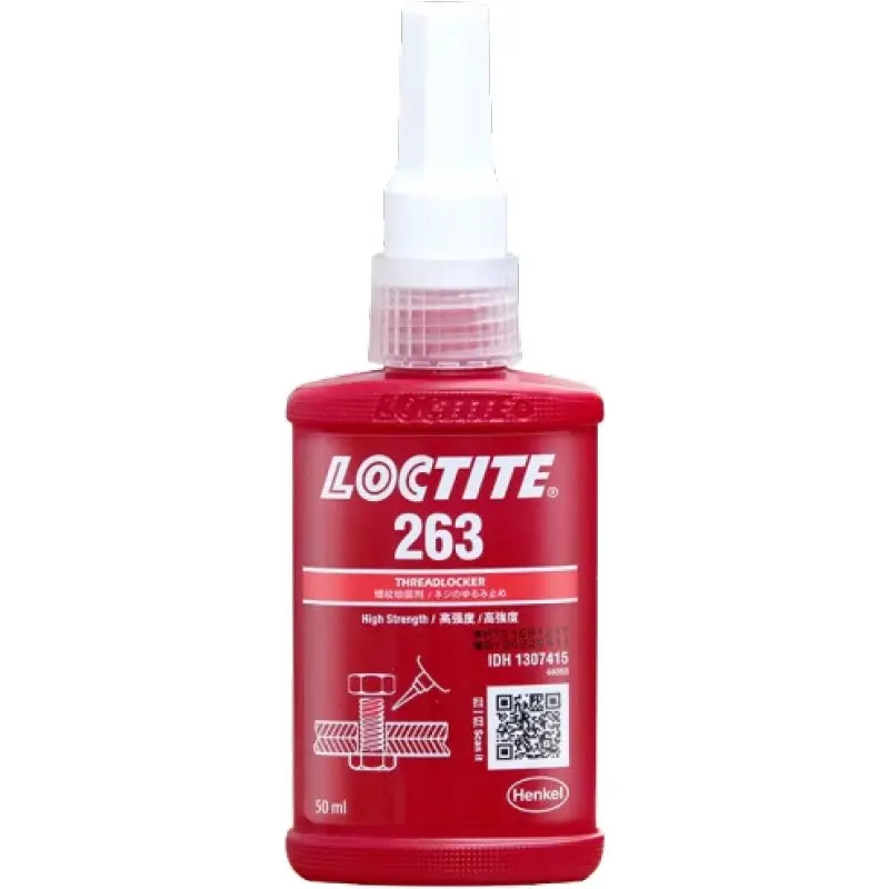 Alemania Loctites Henkel 263 Sellador de bloqueo adhesivo de rosca de alta resistencia Adhesivo anaeróbico adhesivo de tornillo de alta temperatura