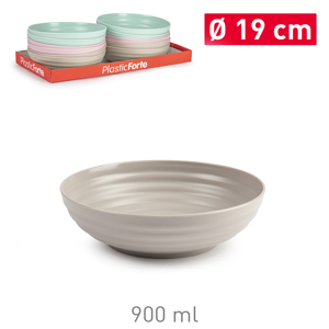 Ciotola PlasticForte 19 Cm 900 Ml, Resistente e Riutilizzabile per Conservazione Domestica - Product Image 1