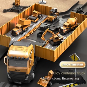 ชุดของเล่น<span class=keywords><strong>รถ</strong></span>บรรทุกจำลองอัลลอยด์ 1:5 พร้อมฉาก<span class=keywords><strong>จอด</strong></span><span class=keywords><strong>รถ</strong></span>อเนกประสงค์สำหรับเด็ก - Product Image 3