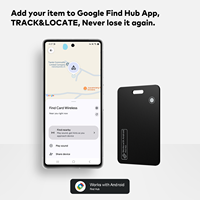 Traceur intelligent certifié Google Find My Network avec détection de chute, positionnement, écran OLED et batterie rechargeable pour clés, cartes et bagages