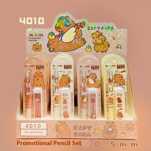 בעלי חיים capybara קריקטורה מכני 0.5 עיפרון חמוד מילוי אוטומטי עפרונות kawaii סט ניירת סט - Product Image 1