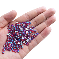 Yantuo 1440 pièces Vente d'usine Ss10 Lt Siam ab Non Hotfix Strass en verre découpé à la machine à dos plat pour chaussures
