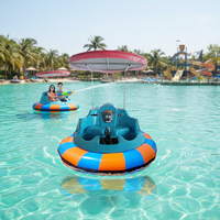 Équipement gonflable de jeu d'eau de bateau de butoir électrique adulte pour le moteur en acier de PE de tour de rivière de parc d'attractions pour l'eau de parcs
