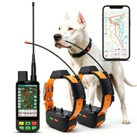 ESEEK Rastreador GPS de Largo Alcance de 15 KM, Compatible con 20 Perros, Valla Electrónica, Collar de Caza Antipérdida con Dispositivo Portátil