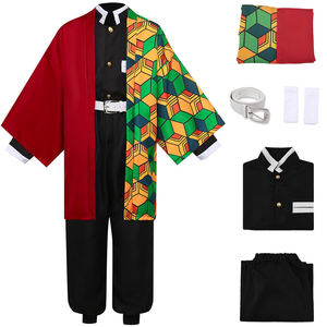 Costumes de haute qualité, costumes d'anime Tanjirou Kamado Nezuko, ensembles de costumes de <span class=keywords><strong>cosplay</strong></span> pour femmes et hommes, kimono - Product Image 5