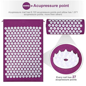 <span class=keywords><strong>Tapis</strong></span> de massage d'<span class=keywords><strong>acupression</strong></span> SHENGDE en coton et silicone de haute qualité avec motif champ de fleurs pour la relaxation corporelle et tailles personnalisables - Product Image 6