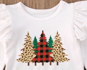 Conjuntos de Ropa Navideña para Niños, Ropa de Bebé, Traje de Falda a Cuadros de Santa Claus para Niñas, Hecho en China - Product Image 4