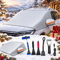 OEM ODM EVA Grattoir à neige pour voiture, ensemble de déneigement hivernal avec couvre-pare-brise, brosse à neige, grattoir à glace avec gant, cadeau promotionnel pour voiture