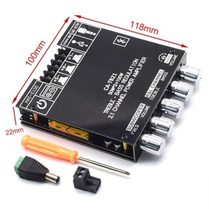 Module d'amplificateur numérique 2.1 canaux CA-TB21 2 * 50W+100W pour subwoofer haute et basse fréquence - Product Image 2