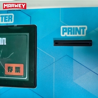 Déchiqueteuse de billets métallique Marwey avec interface en anglais pour les salles d'arcade et les parcs d'attractions, compatible 110/220V