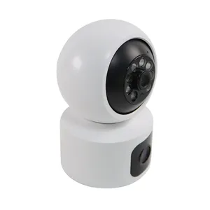 2024 4MP Dual Lens Wireless Surveillance Camera Panoramic View Mobile Remote Control