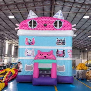 Castillo Inflable <span class=keywords><strong>de</strong></span> PVC Cakey Cat Pandy Paws <span class=keywords><strong>Gabby</strong></span> House, Tobogán Acuático, Casa <span class=keywords><strong>de</strong></span> Brinco Personalizada, Marca Aeor, Fabricado en Guangdong - Product Image 4