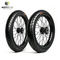 Ensemble de roues Supermoto KOTORQ 17 pouces pour Talaria XXX X3, pneus 70/90-17 90/80-17, configuration route 17x1.60 avant 17x2.15 arrière