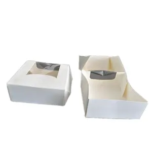 macaron boxes cake pastry paper boxes with window 3 packs macaron box