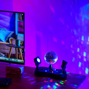 DISCO Lumière Cristal Boule Magique Couleur Disco Disco Party KTV bar 360 Degrés Bluetooth Rotation Lumière de Scène - Product Image 3