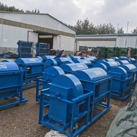 Machine à battre le riz et le blé multifonctionnelle, batteuse de céréales diesel-électrique pour paddy, soja et sorgho