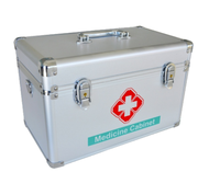 Boîte à médicaments Firstar, boîte de rangement sécurisée pour médicaments, boîte de premiers secours d'urgence, fermeture à clé, construction en alliage d'aluminium, CE