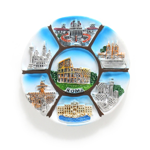 Aimants <span class=keywords><strong>de</strong></span> réfrigérateur ronds personnalisés en Italie Villes <span class=keywords><strong>de</strong></span> Souvenirs <span class=keywords><strong>de</strong></span> voyage avec logo personnalisé Réfrigérateur en rés - Product Image 5
