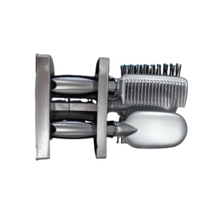 <span class=keywords><strong>Brosse</strong></span> lissante <span class=keywords><strong>ronde</strong></span> en plastique professionnelle pour cheveux bouclés, <span class=keywords><strong>brosse</strong></span> à cheveux de voyage pour femmes et hommes - Product Image 5