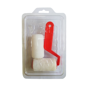 Rodillo de esquina 3 "Mini Kit de pintura Trim Brush Roller Rodillo de pintura Juego de 4 piezas con cubierta <span class=keywords><strong>para</strong></span> el trabajo de pintura DIY en casa - Product Image 1