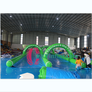 Deslizamiento y tobogán para fiesta en la piscina, tobogán inflable de 500 pies de largo, tobogán de tubo de agua para el vientre de la ciudad para fiestas, eventos, patio trasero - Product Image 1