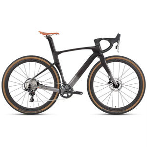 Lightweight Carbon Fibre 11-Speed Gravel Road <b>Bicycle</b>-700x40C Tan Wall Tires for Bikepacking and Mixed Terrain ZXC-310 Road Bicy - Product Image 2