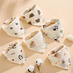 Baberos de Dibujos Animados 100% Algodón para Niños, Baberos para Restaurante, 0-2 Años, Fabricantes de Algodón para Bebés, Venta al por Mayor - Product Image 6