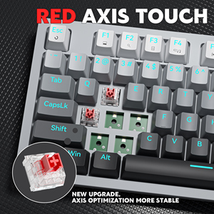 90% Full Size <b>Keyboard</b> 94 Keys Hot Swappable Blue Red Switch Keycaps Cold Backlit <b>USB</b> Wired Mechanical 90% <b>Keyboard</b> 90% <b>Keyboard</b> - Product Image 3