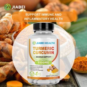 Kapsul Kunyit Curcumin Dewasa Kustom Pabrik OEM/ODM Ekstrak Herbal Mempromosikan Respon Inflamasi yang Sehat - Product Image 5