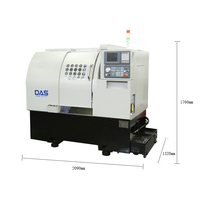 Tour horizontal CNC DAS-36C lit incliné à 2 axes numérique multifonctionnel de haute qualité-vente chaude 220V"