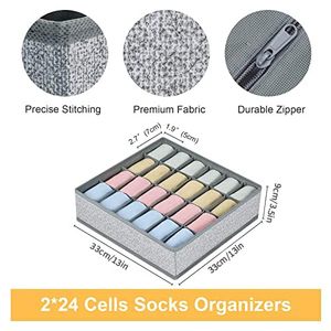 24-Di Động Tủ Quần Áo Lưu Trữ Organizer Vớ Ngăn Kéo & Đồ Lót Divider Quần Áo Lưu Trữ Sock Chủ Tổ Chức - Product Image 3