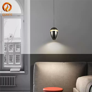 Lampe suspendue LED vintage en aluminium avec lumière blanc chaud 3000K 6000K, angle de faisceau 360°, petit <span class=keywords><strong>lustre</strong></span> pour chambre à coucher, table à manger - Product Image 2