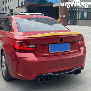 <span class=keywords><strong>Becquet</strong></span> de coffre arrière noir en plastique Fiber de carbone, accessoire pour malle de voiture, BMW série 2 F22 F87 220i 228i M235i M2 coupé 2014 — 2021, nouveauté <span class=keywords><strong>1</strong></span> pièce - Product Image 4